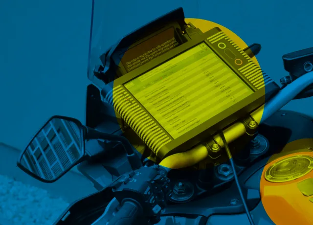 Beispiel für den Anschluss der Diagnose für Motorräder - Diagnose Piaggio 